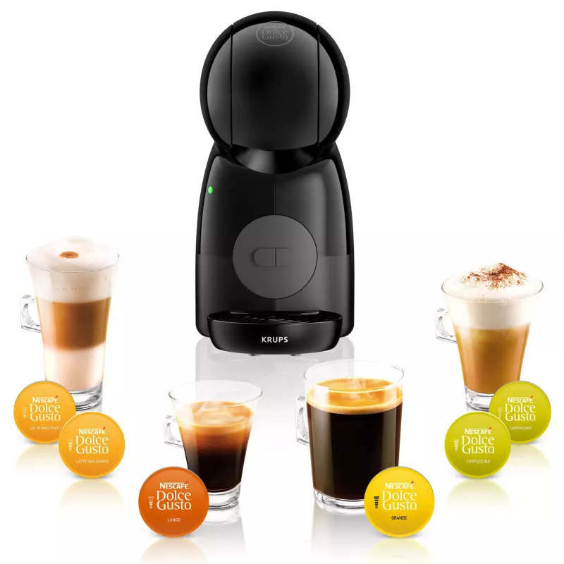 Espressomasin KRUPS Piccolo XS KP1A3B, 0,8 l veepaak, Dolce Gusto kapslid, 1600 W, tööpinnal, must