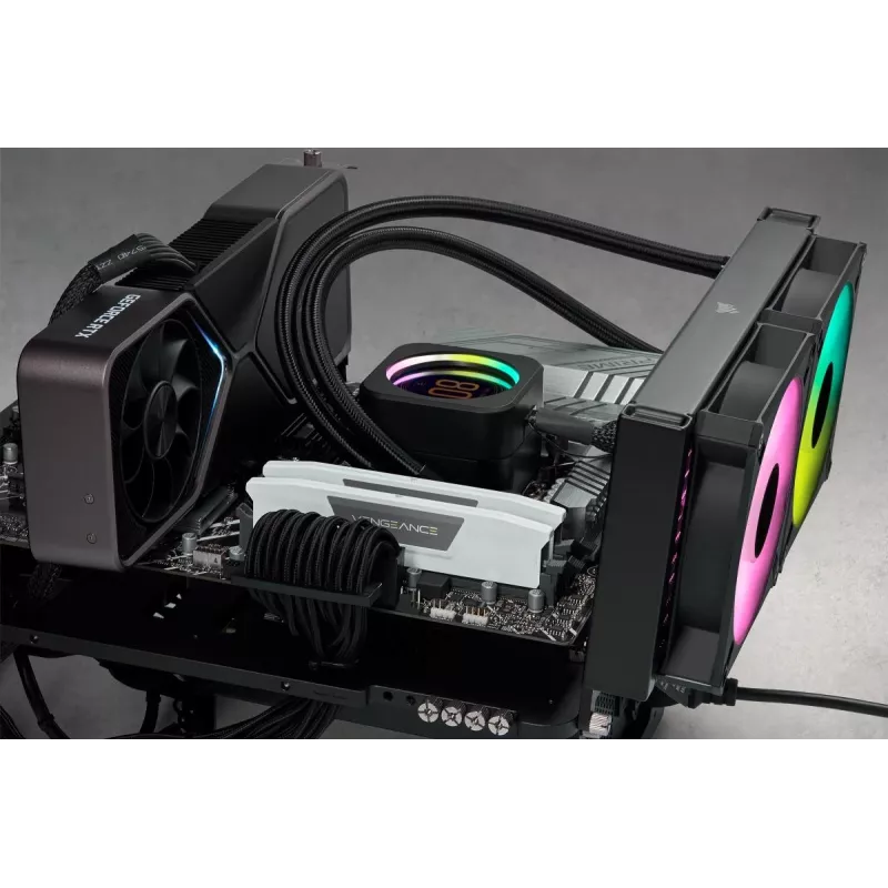 CORSAIR Memory 32GB (2x16gb) DDR5 Dram 6000mt/s CL36 AMD Expo & Intel Xmp Memory Kit Vengeance Valge