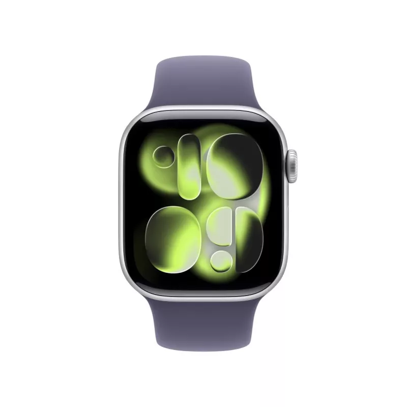 APPLE Watch Series 11 GPS + Cellular 42mm hõbedane alumiiniumkorpus lilla udu spordirihmaga S/M