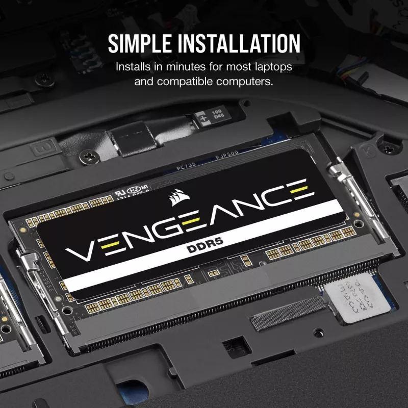 CORSAIR Memory 32GB Vengeance DDR5 SoDIMM (1x32gb) DDR5 5600mt/s CL48
