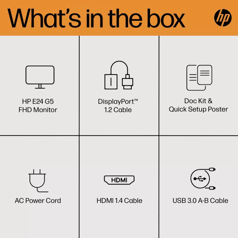 Monitor HP E-Series E24 G5 23.8 tolli Full HD LCD 1920x1080