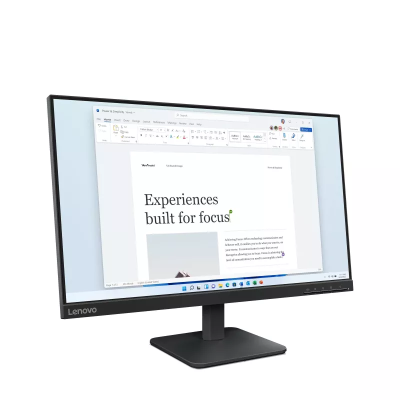 Lenovo L24-4e arvutimonitor 60,5 cm (23,8 tolli) 1920 x 1080 pikslit Full HD LCD must