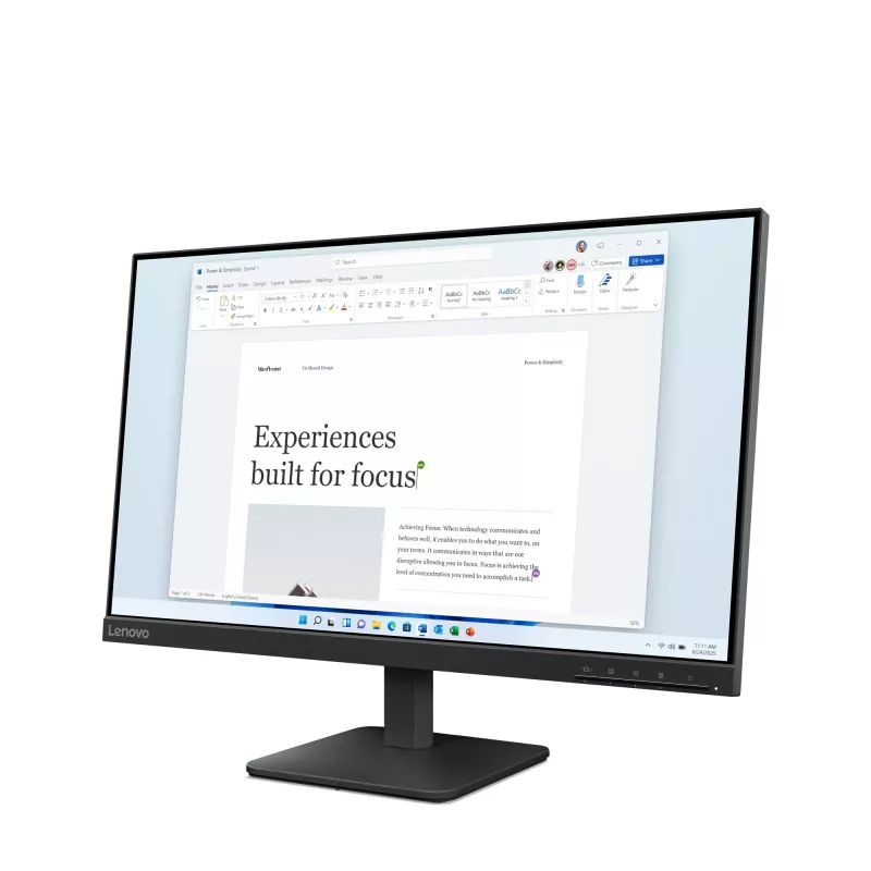 Lenovo L24-4e arvutimonitor 60,5 cm (23,8 tolli) 1920 x 1080 pikslit Full HD LCD must