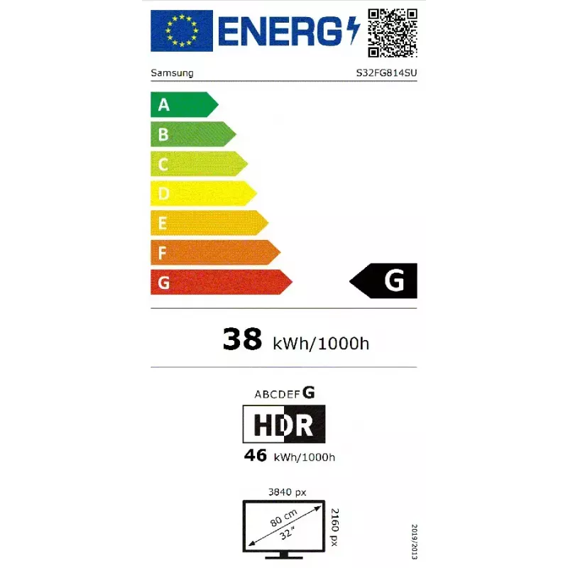 Samsung S32FG814SU arvutimonitor 81,3 cm (32 tolli) 3840 x 2160 pikslit 4K Ultra HD OLED hõbedane