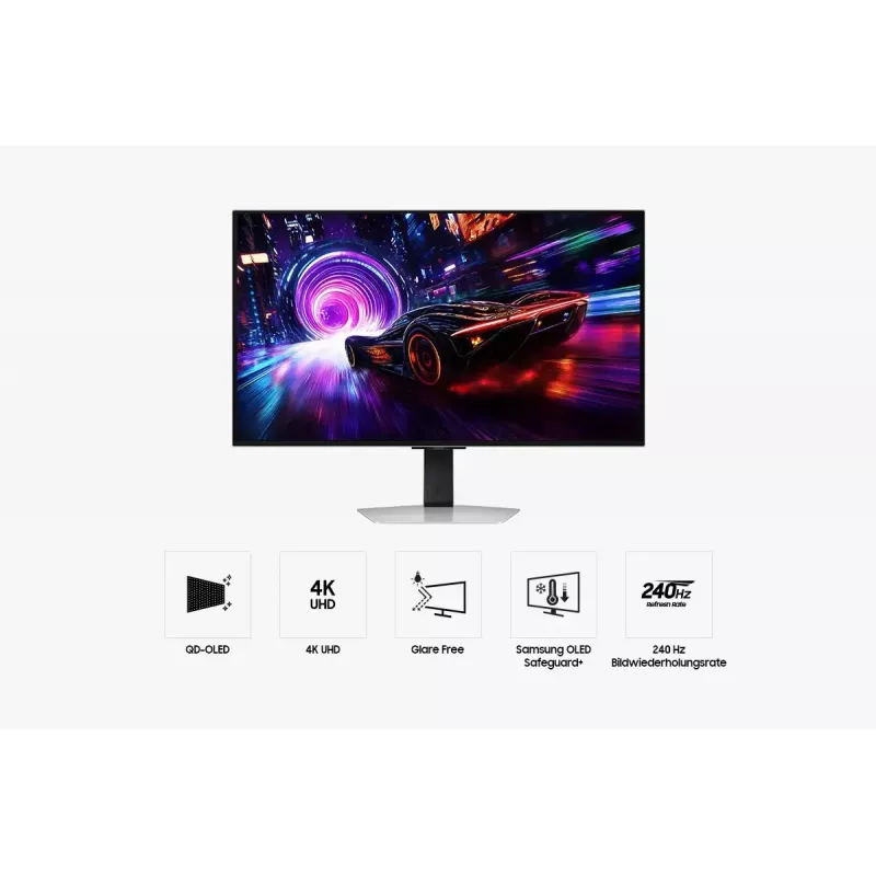 Samsung S32FG814SU arvutimonitor 81,3 cm (32 tolli) 3840 x 2160 pikslit 4K Ultra HD OLED hõbedane