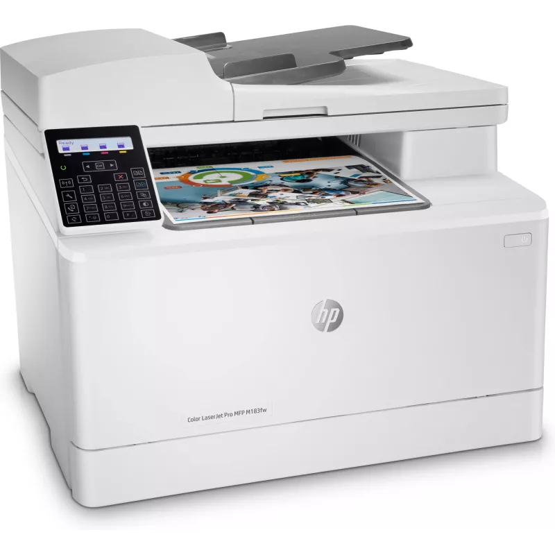 HP Color LaserJet Pro MFP M183fw, Laser, värviprinter, 600 x 600 DPI, A4, otseprintimine, valge