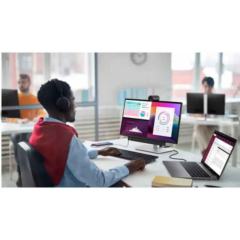 DELL P Series P2225H arvutimonitor 54,6 cm (21,5 tolli) 1920 x 1080 pikslit Full HD LCD must, hõbedane