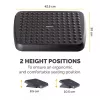 Jalatugi Fellowes Standard ergonoomiline lauaalune jalatoetus, must, kõrgusreguleeritav, 330 mm laius