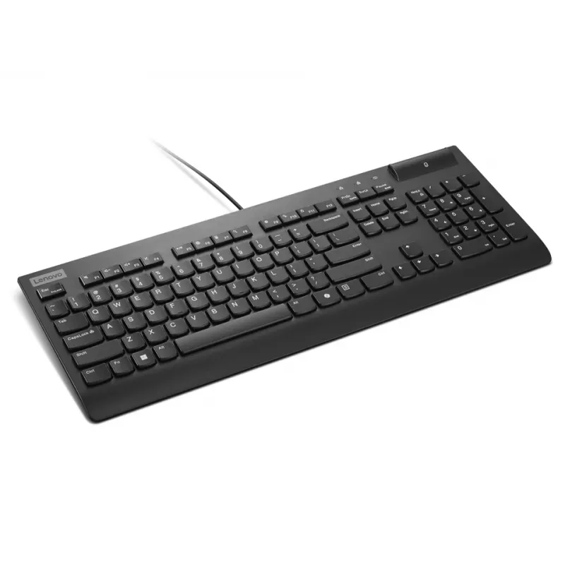 Juhtmega täissuuruses nutikaardiga klaviatuur Lenovo Smartcard Wired II — saksa paigutus, USB, 106 klahvi, must