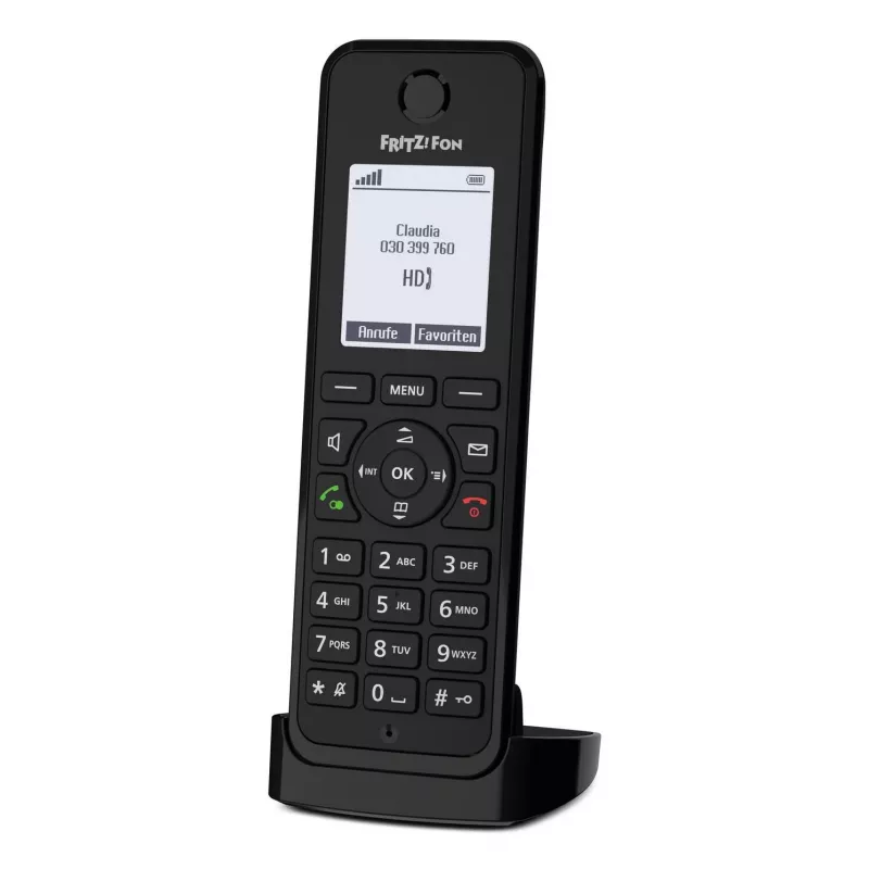 DECT telefon FRITZ Fon M3 juhtmeta telefonitoru helistaja ID must