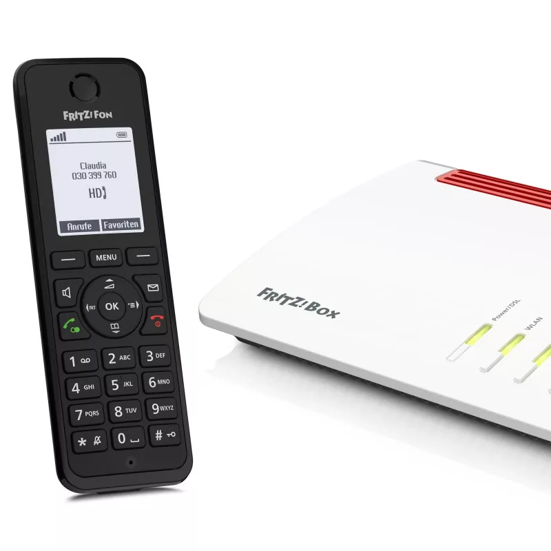 DECT telefon FRITZ Fon M3 juhtmeta telefonitoru helistaja ID must
