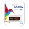 ADATA C008 64 GB USB-mälupulk USB Type-A 2.0 Must, Punane