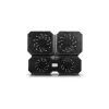 Jahutusplaat DeepCool MULTI CORE X6 — 4 ventilaatorit, kuni 15,6-tollistele sülearvutitele, USB-toide, 380×295×24 mm, 2 USB-porti
