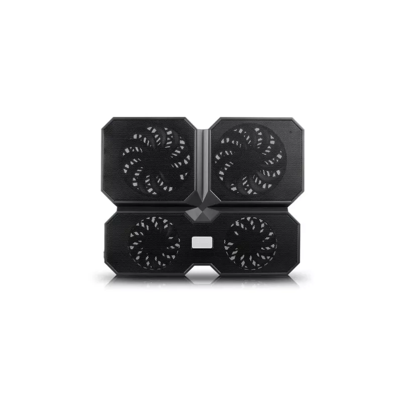 Jahutusplaat DeepCool MULTI CORE X6 — 4 ventilaatorit, kuni 15,6-tollistele sülearvutitele, USB-toide, 380×295×24 mm, 2 USB-porti