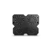 Jahutusplaat DeepCool MULTI CORE X6 — 4 ventilaatorit, kuni 15,6-tollistele sülearvutitele, USB-toide, 380×295×24 mm, 2 USB-porti