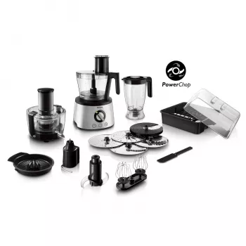 Köögikombain Philips HR7778/00 3,4 L kauss, 1300 W, 32 funktsiooni, 12 kiirust, roostevaba teras