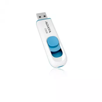 USB-mälupulk ADATA C008 64GB USB Type-A 2.0 — sinine/valge, liugur