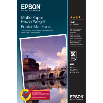 Epson Matte Paper Heavy Weight - A4 - 50 lehte