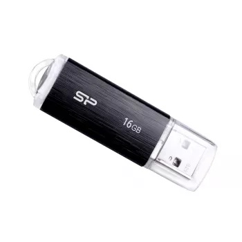 SILICON POWER Ultima U02 - 16 GB USB-mälupulk - USB 2.0 - Must (moq-30)
