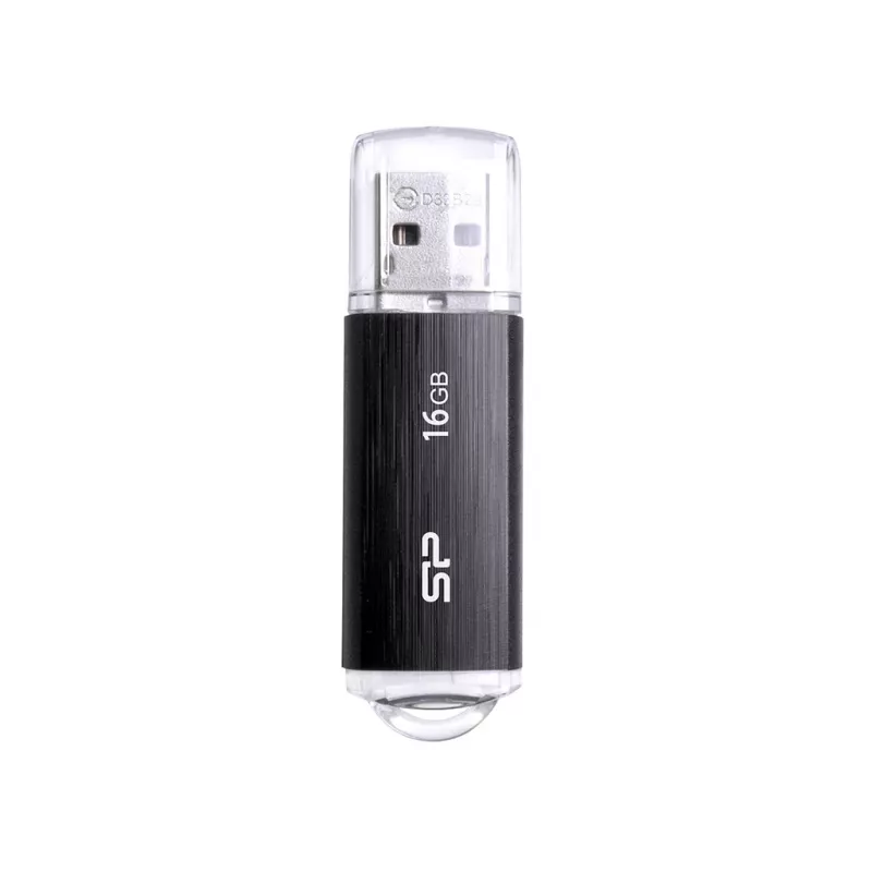 SILICON POWER Ultima U02 - 16 GB USB-mälupulk - USB 2.0 - Must (moq-30)