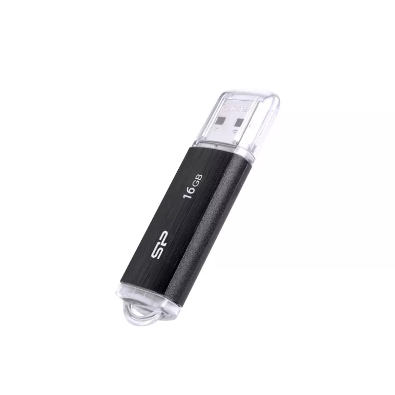 SILICON POWER Ultima U02 - 16 GB USB-mälupulk - USB 2.0 - Must (moq-30)