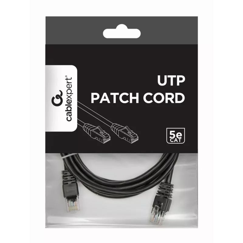 GEMBIRD paranduskaabel - Cat 5e - UTP - 2m - Must