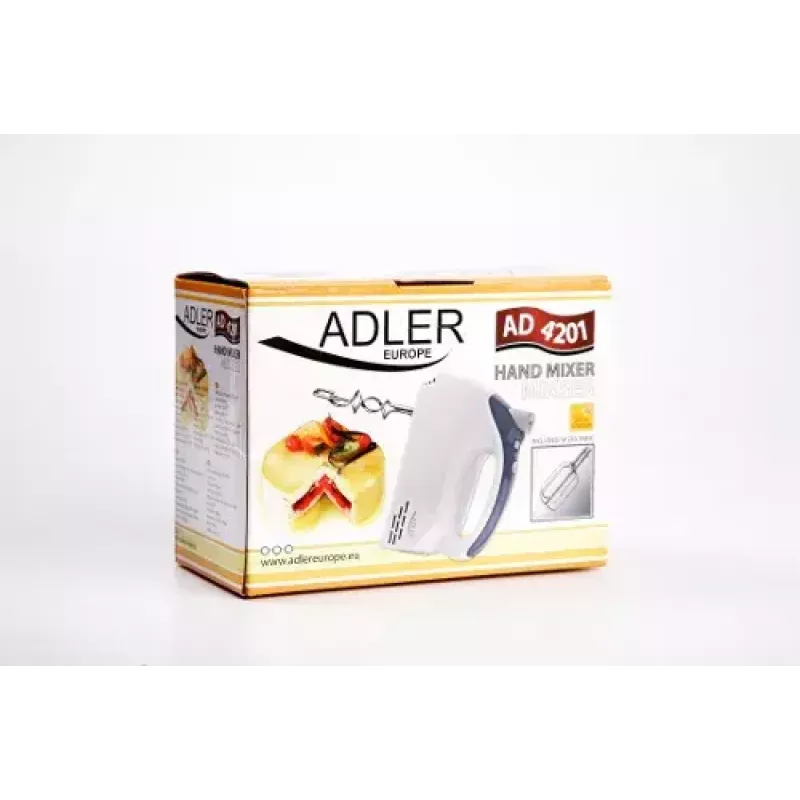 Käsisegisti Adler AD 4201 g — 300 W, 1 kg, hall/valge