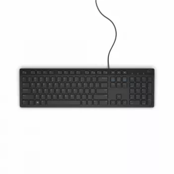 DELL Wired klaviatuur - KB216 - Eesti (QWERTY) - Must, Täissuuruses (100%), Juhtmega, USB, QWERTY, Must