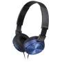 Sony MDR-ZX310, juhtmega, 10 - 24000 Hz, muusika, 125 g, kõrvaklapid, sinine