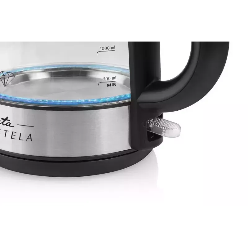Elektriline veekeetja Eta 1.7 L 2200 W must roostevaba teras läbipaistev