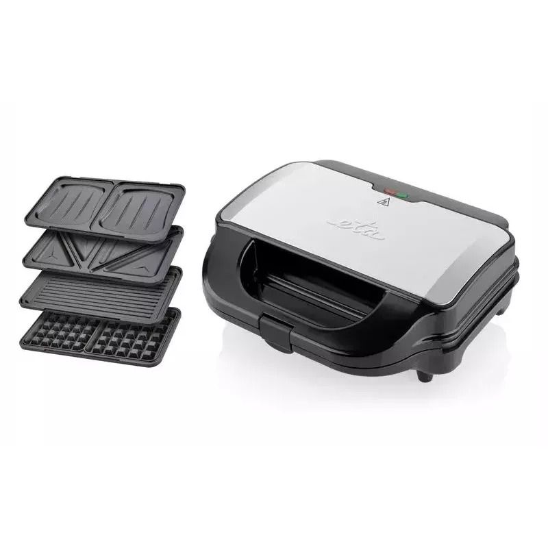 Võileivagrill ETA Sorento 3151 90010 — 900 W, 4 võileiba, roostevaba teras/must