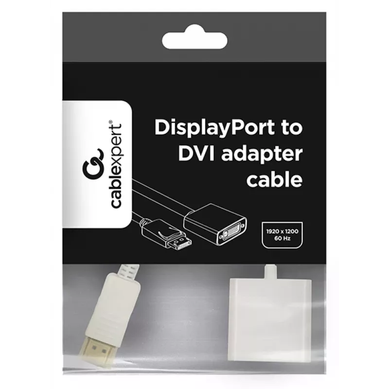 Videokaabli adapter GEMBIRD DisplayPort - HDMI tüüp A 0,1 m valge