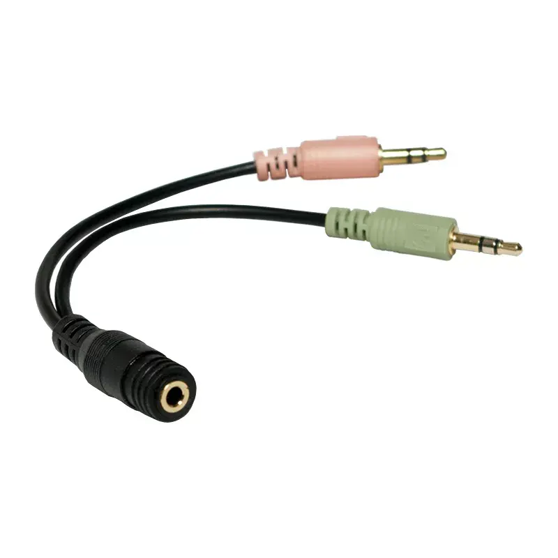 Helikaabel LogiLink CA0020 0,15 m 3,5 mm 2x3,5 mm Must