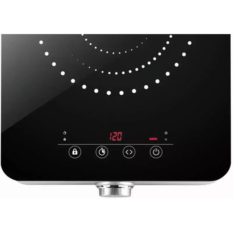 ETA ETA011190000 lauaplaadile asetatav 28,5 cm tsooni induktsioonpliit 1 tsooniga, 1800 W, puutetundlik juhtimine, LED