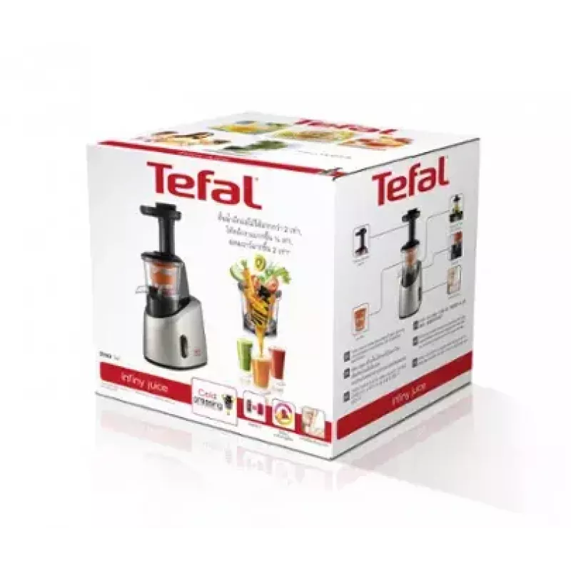Tefal Infiny Juice ZC255B mahlapress 200 W hall, hõbedane