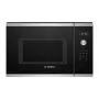 Sisseehitatud ainult mikrolaineahi Bosch Serie 6 BFL554MS0 — 900 W, 25 L, pöörd- ja puutetundlikud juhtnupud, roostevaba teras/must