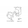 Bosch BFL520MS0 mikrolaineahi Must, Roostevaba teras Kombineeritud mikrolaineahi Sisseehitatav 20 L 800 W
