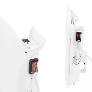 Milli alumiiniumpaneelist ruumi konvektsioonküttekeha IB250, 250 W, sobib ruumidesse kuni 5 m², valge