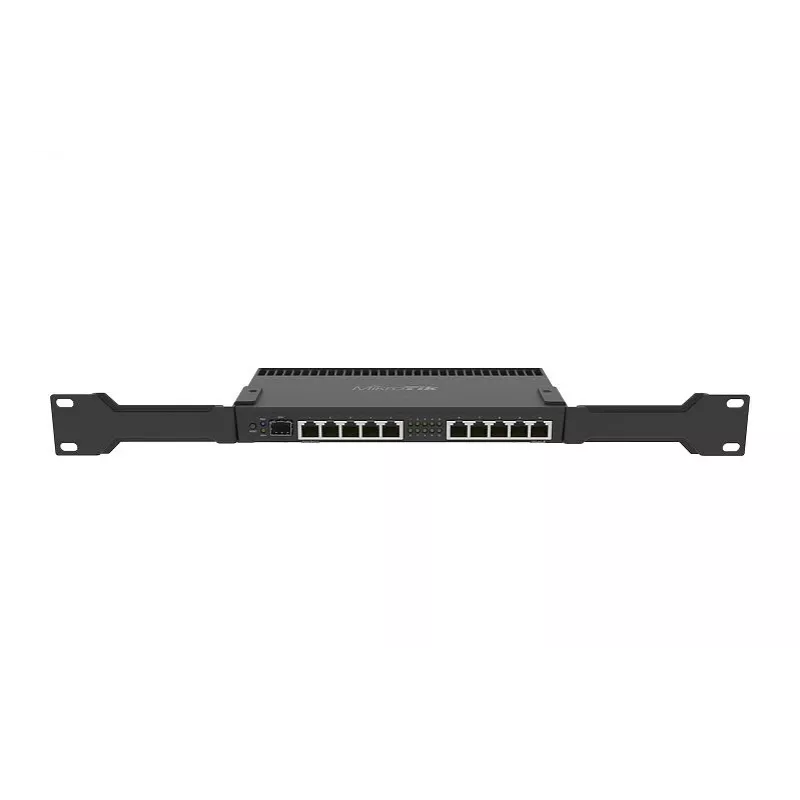 Juhtmega ruuter MikroTik RB4011IGS+RM — 10x Gigabit RJ-45, 1x SFP+, 1,4 GHz 4-tuumaline, 1 GB RAM, Rack 1U, PoE väljund