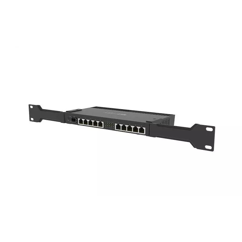Juhtmega ruuter MikroTik RB4011IGS+RM — 10x Gigabit RJ-45, 1x SFP+, 1,4 GHz 4-tuumaline, 1 GB RAM, Rack 1U, PoE väljund