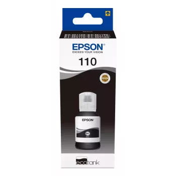 Tindipudel Epson XL 110 EcoTank Must — suure mahutavusega must tint, kuni 7500 lehekülge
