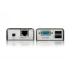 ATEN MINI USB VGA KVM pikendaja (100 m), saatja ja vastuvõtja, juhtmega ühendatav, 100 m, Cat5, 1920 x 1200 pikslit, must
