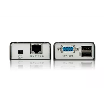 ATEN MINI USB VGA KVM pikendaja (100 m), saatja ja vastuvõtja, juhtmega ühendatav, 100 m, Cat5, 1920 x 1200 pikslit, must