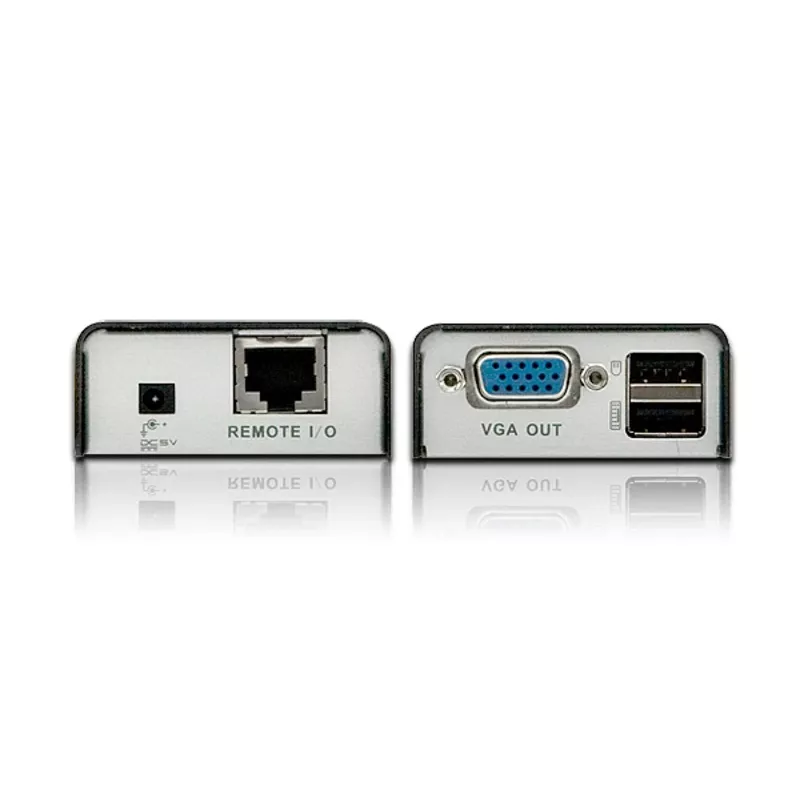 ATEN MINI USB VGA KVM pikendaja (100 m), saatja ja vastuvõtja, juhtmega ühendatav, 100 m, Cat5, 1920 x 1200 pikslit, must