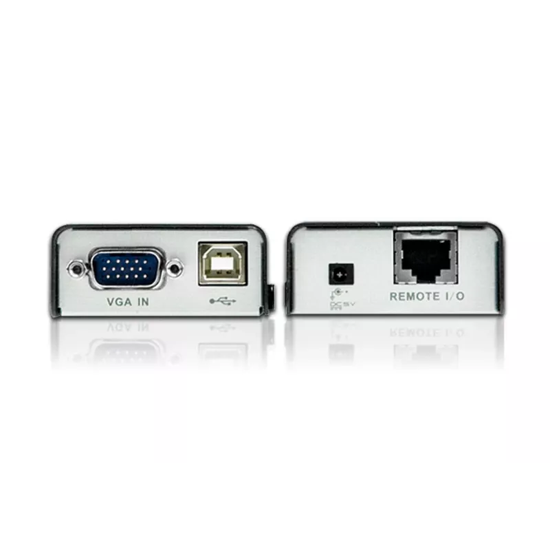 ATEN MINI USB VGA KVM pikendaja (100 m), saatja ja vastuvõtja, juhtmega ühendatav, 100 m, Cat5, 1920 x 1200 pikslit, must