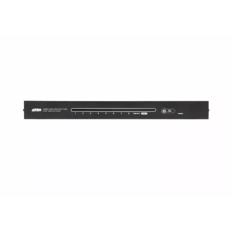 ATEN 8-pordiline HDMI CAT5e/6 jaotur, HDMI, HDMI, 1920 x 1080 pikslit, must, metall, Full HD