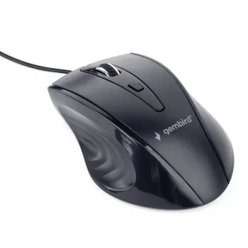 GEMBIRD USB optiline paremakäehiir MUS-4B-02 — 1200 DPI, 4 nuppu, juhtmega, must