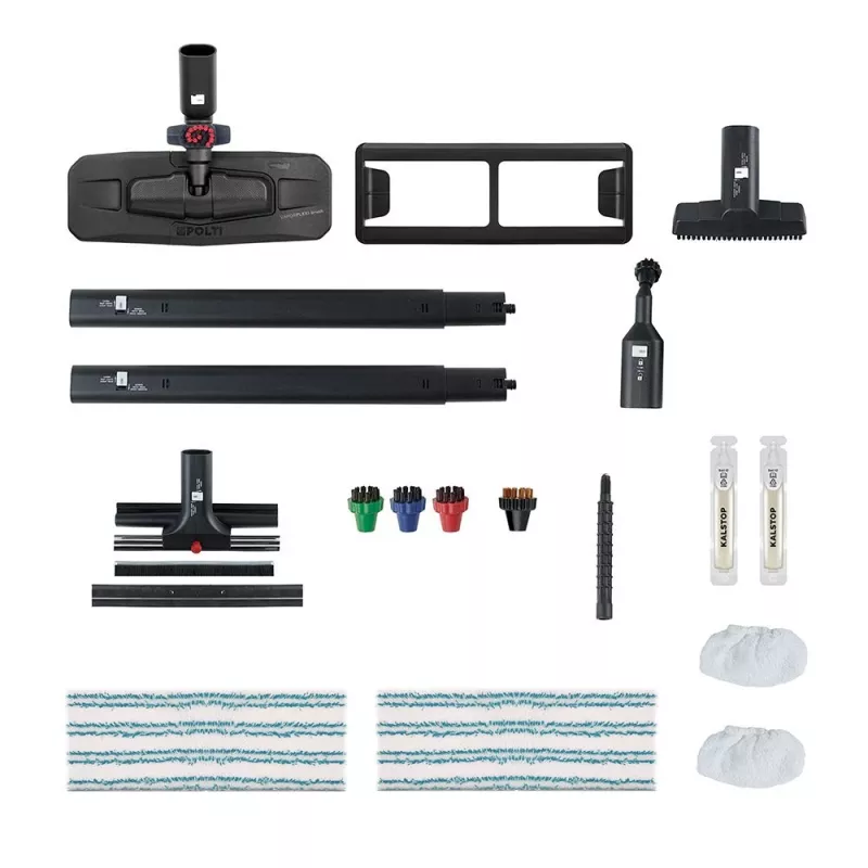 Polti Vaporetto Pro 95_Turbo Flexi silindriline aurupuhasti 1100 W Must, Roheline