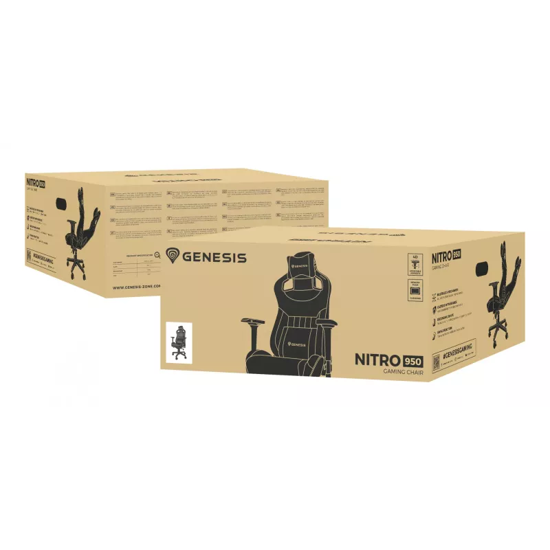 GENESIS Nitro 950 mängutool polsterdatud istmega must