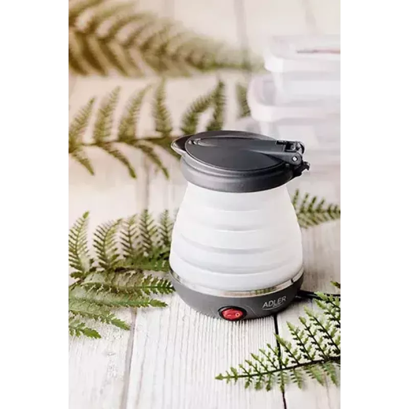 Elektriline veekeetja Adler AD 1279 — 0,6 L, 750 W, plastkorpus, nuppjuhtimine, märgutuli